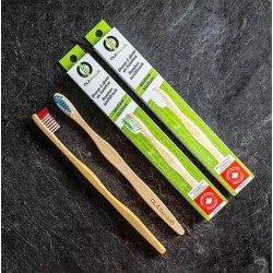 Adult Soft Bamboo Toothbrush ~ One Brush ~ Color Varies