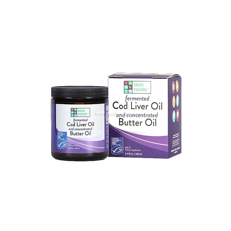 Green Pasture Cod Liver Oil/Butter Oil Blend - Unflavored Green Pasture Cod Liver Oil/Butter Oil Blend - Unflavored